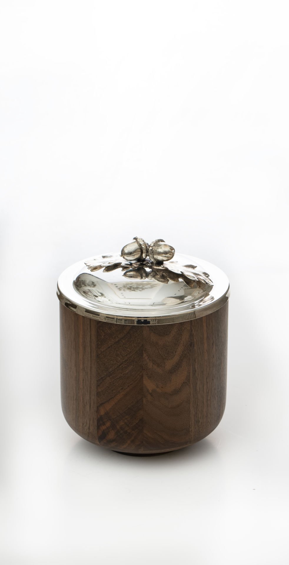 Haute Living Meşe Palamudlu Büyük  Ahşap Kavanoz