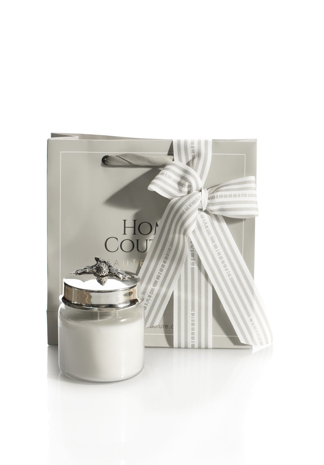 Haute Living Meşe Palamudlu Büyük Cam Mum