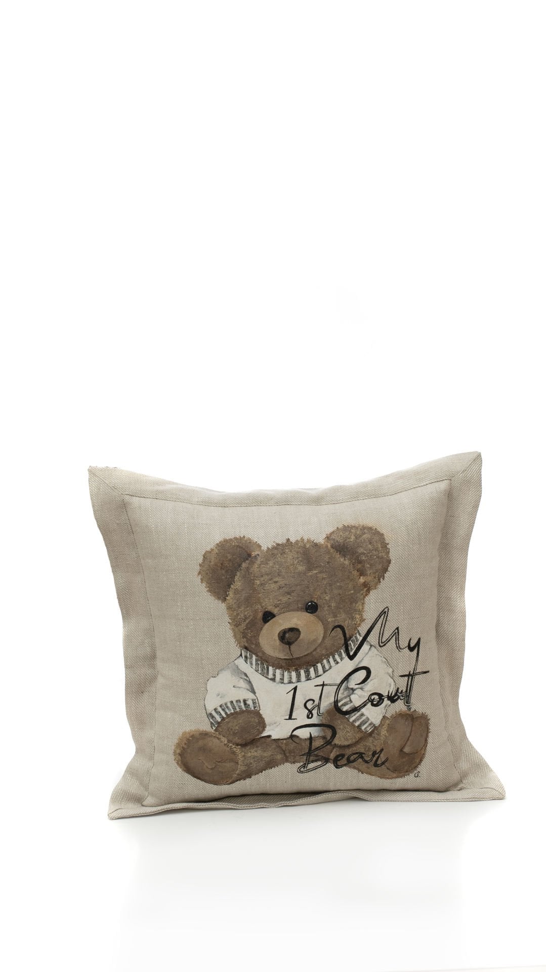 Bear El Boyaması Yastık